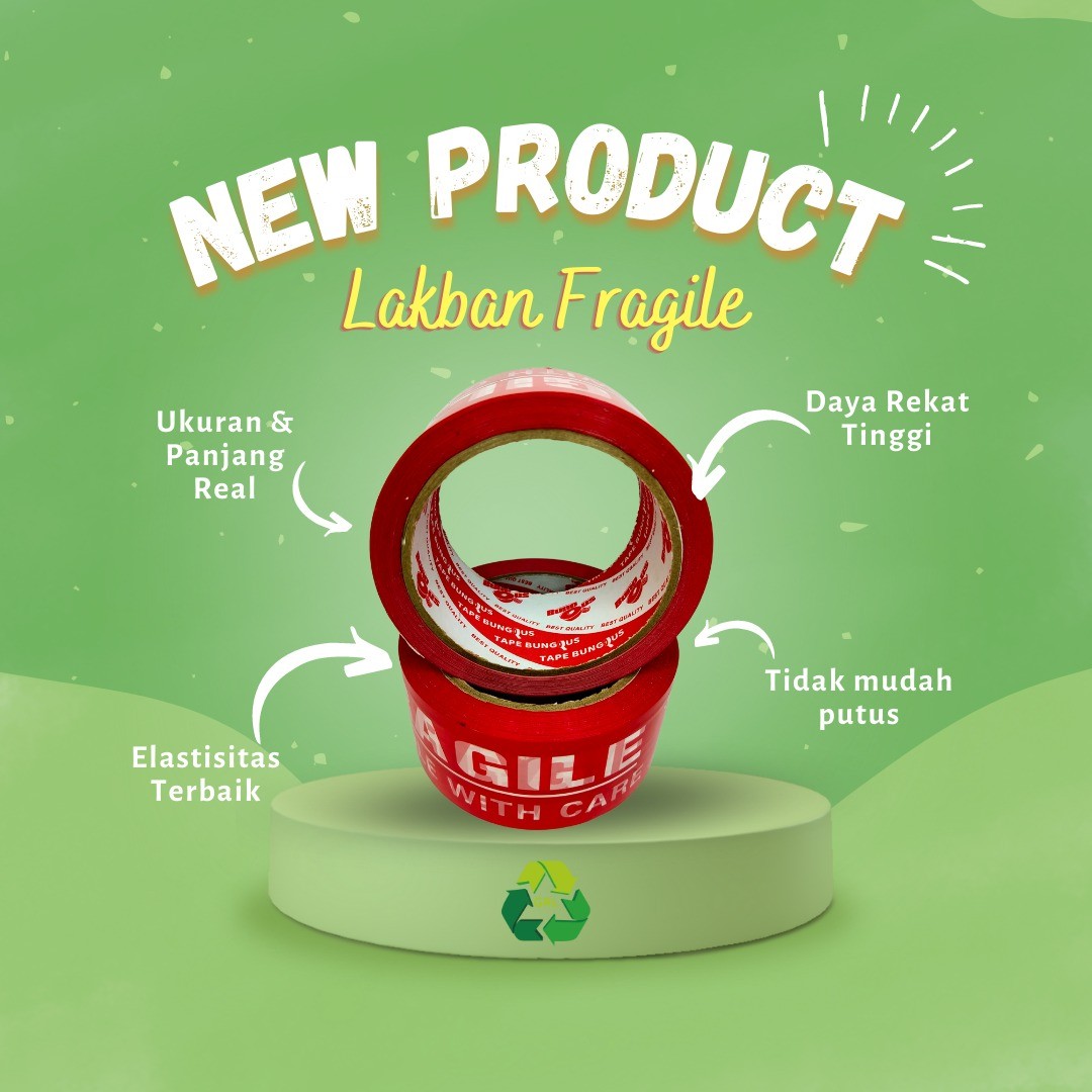 Lakban Fragile untuk Keamanan Pengiriman